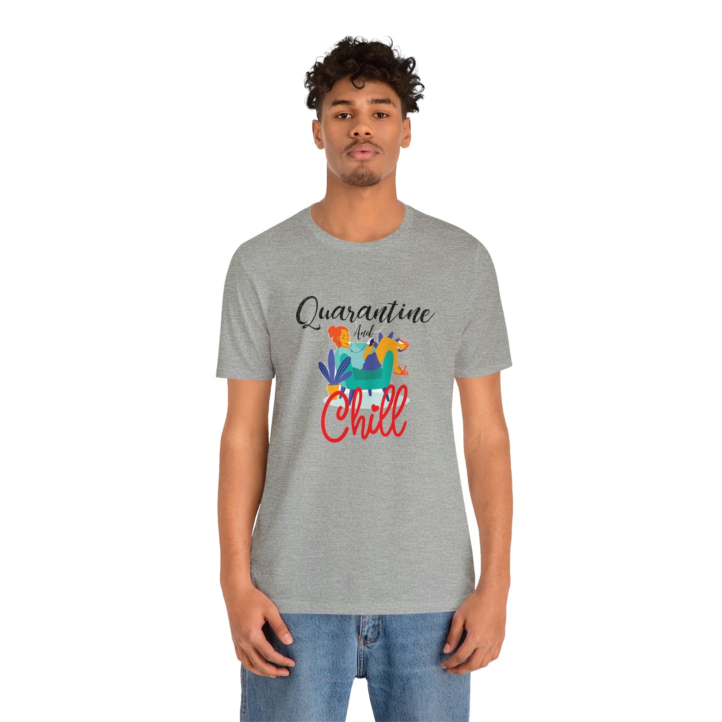 Quarantine and chill Jersey Short Sleeve Tee