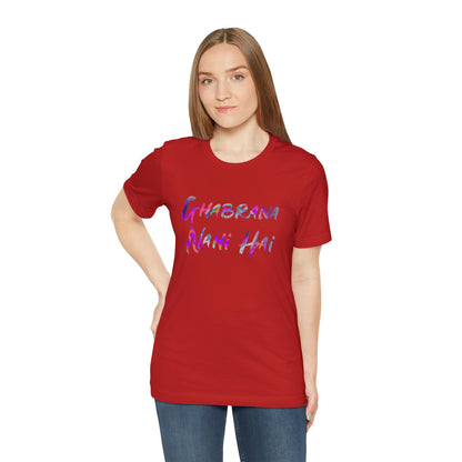 Ghabrana nahi hai Jersey Short Sleeve Tee