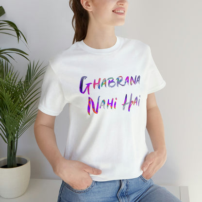 Ghabrana nahi hai Jersey Short Sleeve Tee