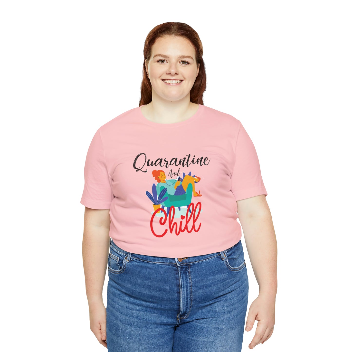 Quarantine and chill Jersey Short Sleeve Tee