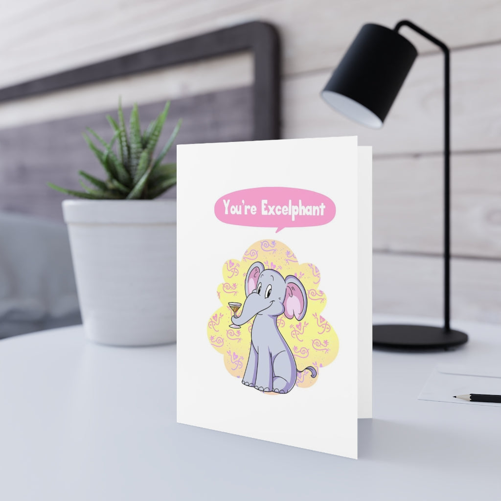 You're Excelphant Greeting Cards