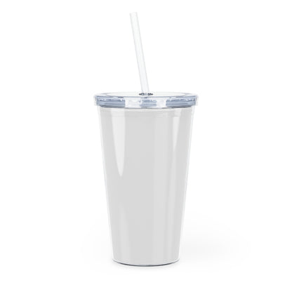 When life gives you lemon Crop Tee Plastic Tumbler with Straw