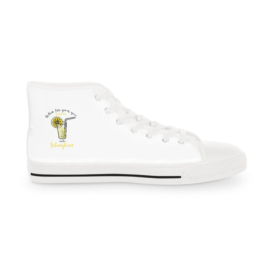 When life gives you lemon Men's High Top Sneakers