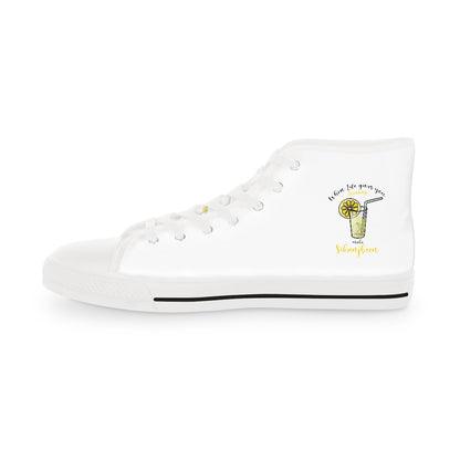 When life gives you lemon Men's High Top Sneakers