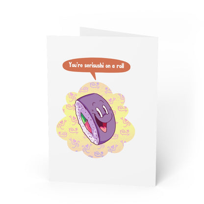 Sushi roll Greeting Cards