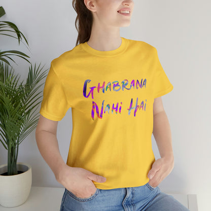 Ghabrana nahi hai Jersey Short Sleeve Tee