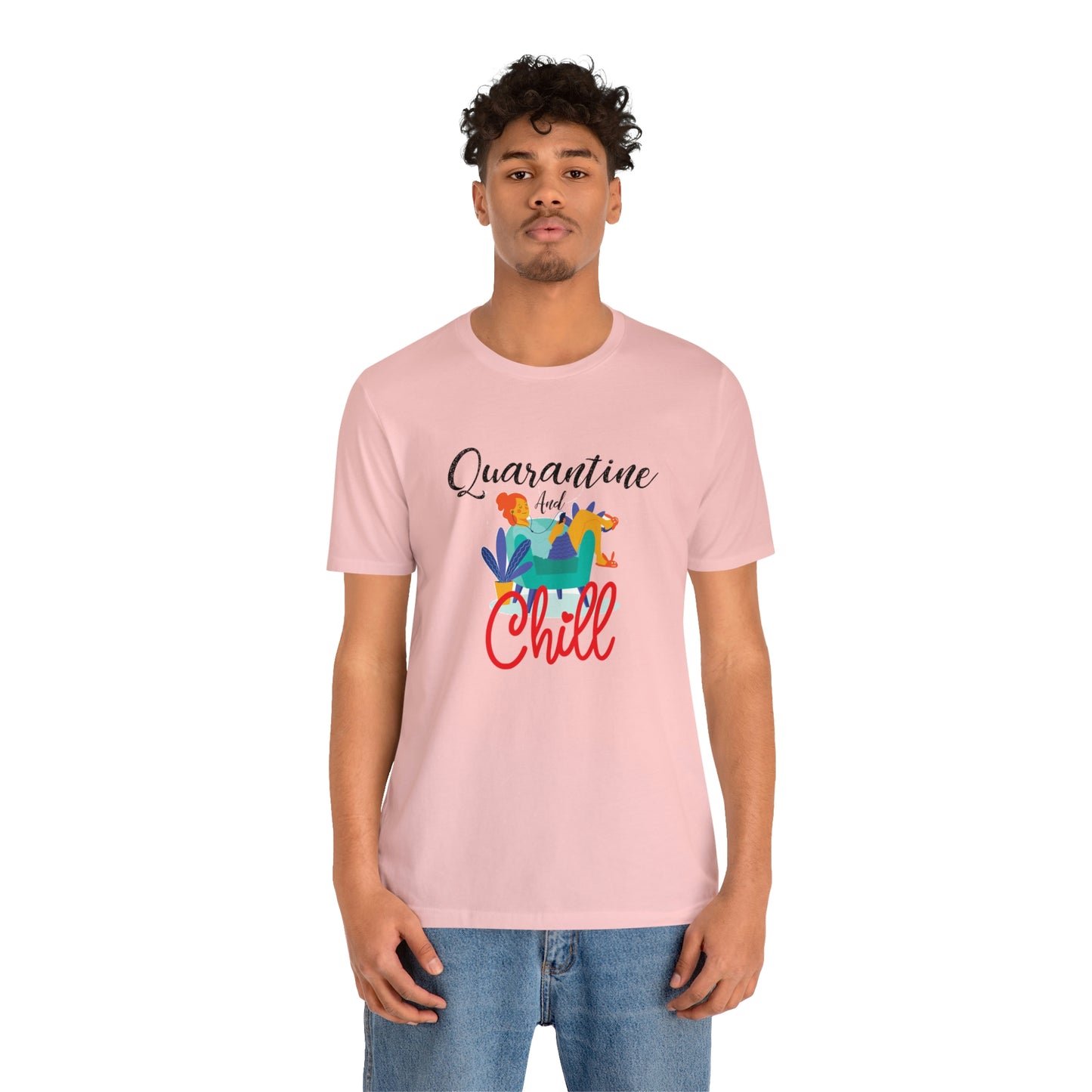 Quarantine and chill Jersey Short Sleeve Tee